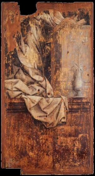 Master of the Holy Blood, Scenes of the Apocalypse and the Annunciation (Before restoration), after ± 1513, Groeninge Museum Bruges.