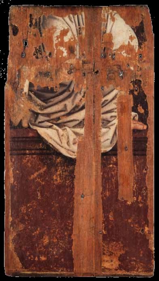 Master of the Holy Blood, Scenes of the Apocalypse and the Annunciation (Before restoration), after ± 1513, Groeninge Museum Bruges.