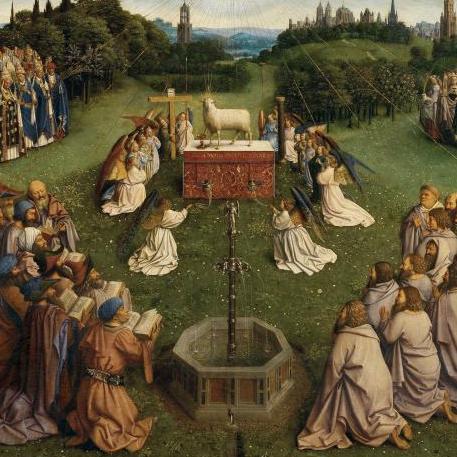 The Adoration of the Lamb (The Adoration) - Jan van Eyck - 1432