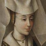 Petrus Christus, Isabella of Portugal with  Saint Elisabeth (detail)