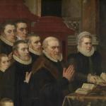 Calvary and the Family of Gillis de Smidt en Maria de Deckere - Adriaen Thomasz. Key - 1575