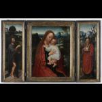Madonna met Johannes de Doper en de heilige Hiëronymus - Adriaen Isenbrant - 1485 - 1551