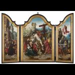 The Carrying of the Cross, Descent from the Cross and Resurrection of Christ - Anonymous master - 1520