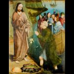 Christ appears on the shore of lake Tiberias (front) - Unknown - 1500