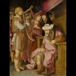 David Playing his Harp for Saul - Copy after Lucas van Leyden