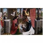 Middenpaneel van de Triptiek met taferelen uit het leven van Christus - Meester van de Wenemaer-triptiek - 1475 - 1480