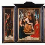Throne of Grace with Mary and John - Anonymous master - 16 Q1