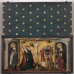 Crucifixion with the Saints Catherine and Barbara - Anonymous master - 1400