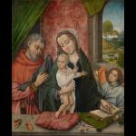 The Holy Family with an Angel - Bruges Master of 1499 (School of)