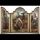 The Carrying of the Cross, Descent from the Cross and Resurrection of Christ - Anonymous master - 1520
