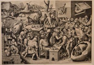 Pieter Bruegel I, The witch of Mallegem, Groeninge Museum, Bruges.
