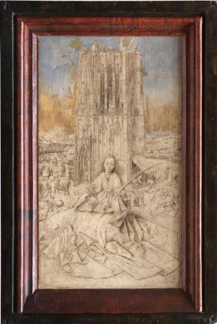 Jan van Eyck, Saint Barbara, KMSKA, Antwerp.