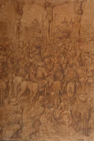 Crucifixion of Christ, 25.4 x 18.7 cm, private collection
