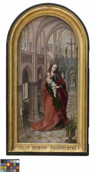 Diptych of Christiaan de Hondt, abbott at Ter Duinen - Master of 1499