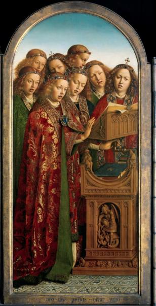 The Adoration of the Lamb (Angels singing) - Jan van Eyck - 1432