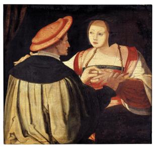 The Engagement - Copy after Lucas van Leyden