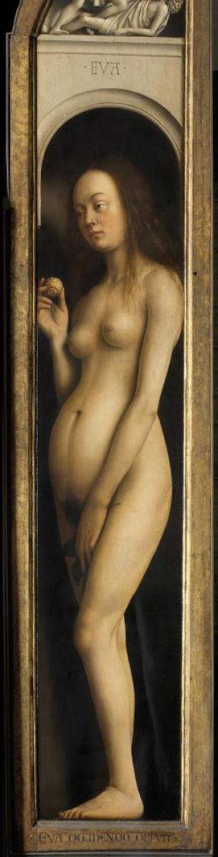 The Adoration of the Lamb (Eve) - Jan van Eyck - 1432
