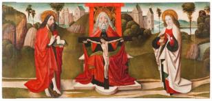 Throne of Grace with John the Baptist and John the Evangelist - Anonymous master - 1475 - 1499