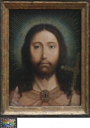 Christ Salvator Mundi and Mary at Prayer - Quinten Massijs