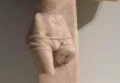Master of Rimini, The Good Thief, alabaster, c. 1430, Private Collection.