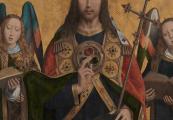 Hans Memling, Christ with singing and music-making Angels, KMSKA.