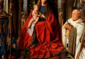 Jan van Eyck, Madonna with Canon Joris van der Paele , Groeninge Museum, Bruges.